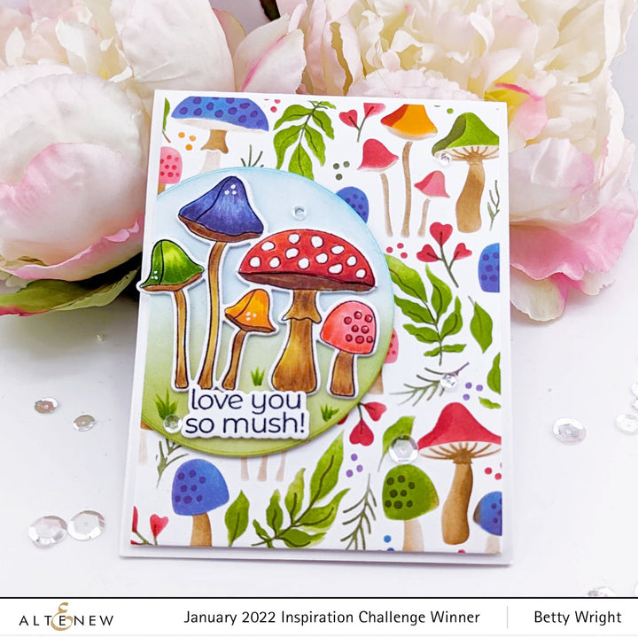 Stamp & Die Bundle Mushroom Greetings