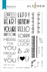 Stamp & Die Bundle Note For You