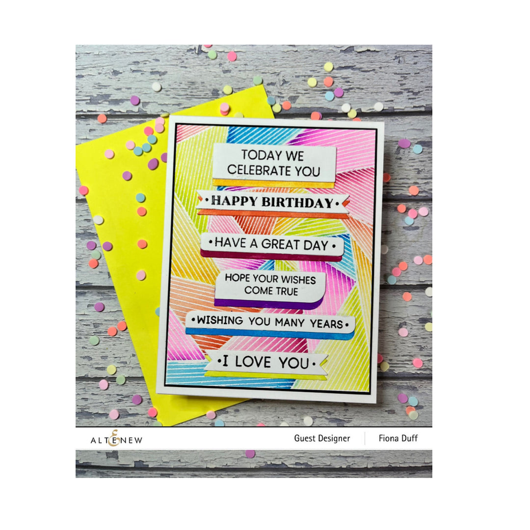 Stamp & Die Bundle One-Go: Birthday Greetings
