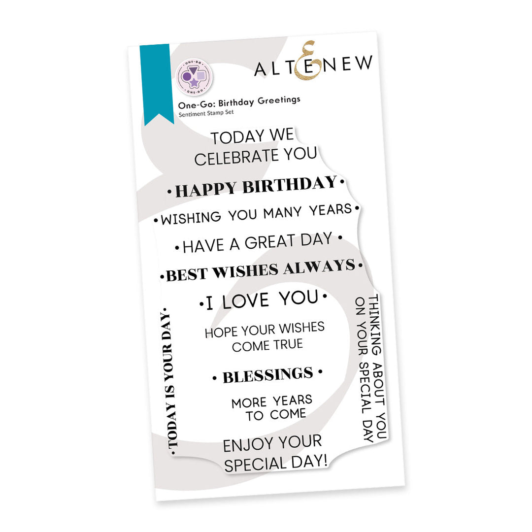 Stamp & Die Bundle One-Go: Birthday Greetings