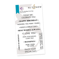 Stamp & Die Bundle One-Go: Birthday Greetings
