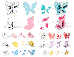 Stamp & Die Bundle Painted Butterflies