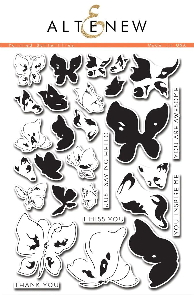 Stamp & Die Bundle Painted Butterflies