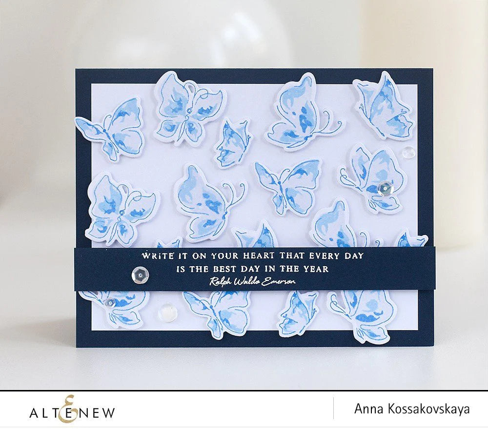 Stamp & Die Bundle Painted Butterflies