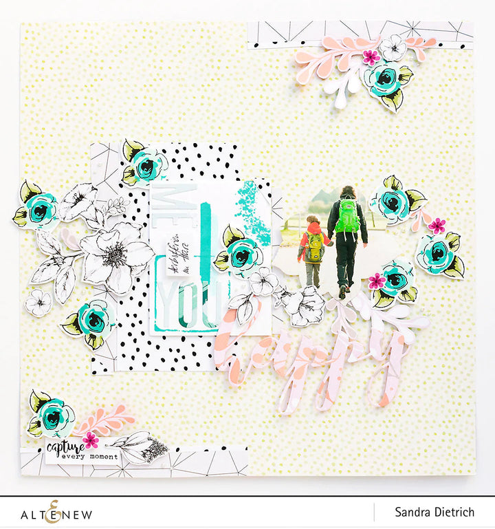 Stamp & Die Bundle Painted Flowers