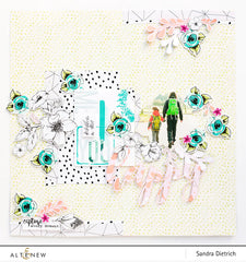 Stamp & Die Bundle Painted Flowers