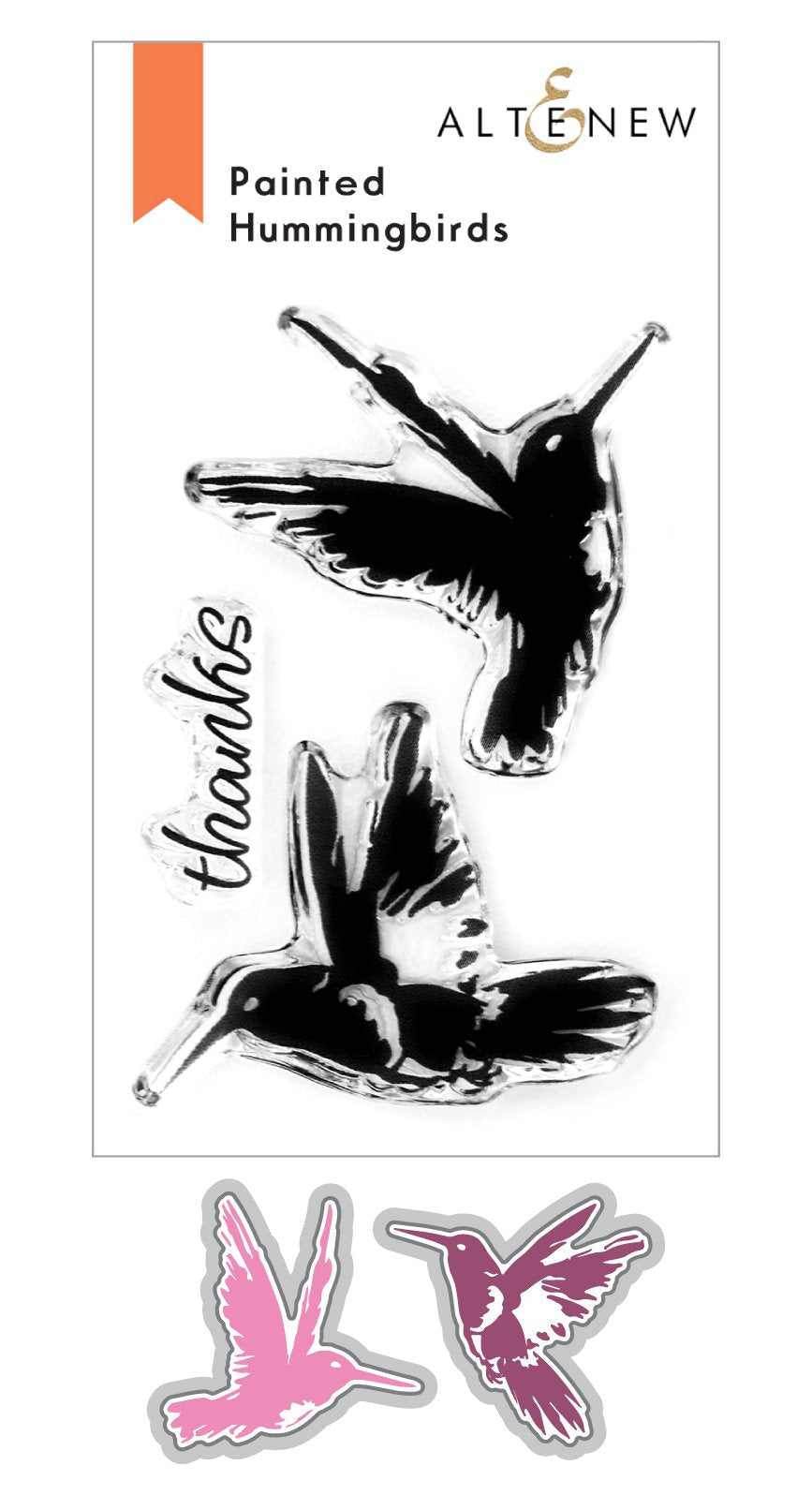 Stamp & Die Bundle Painted Hummingbirds