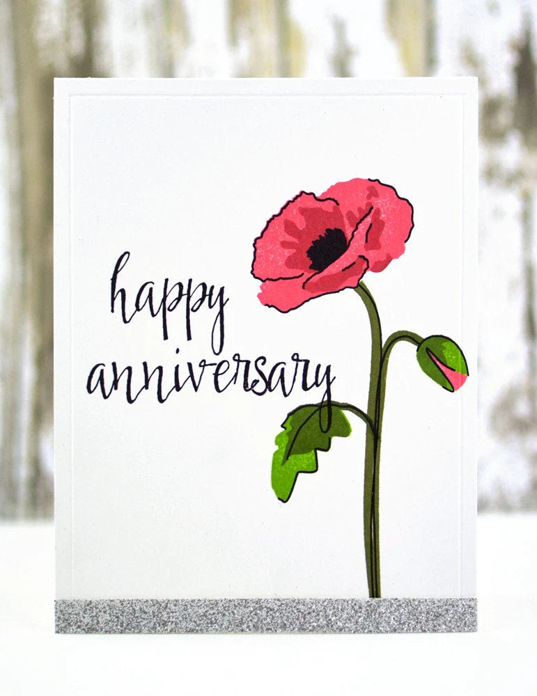 Stamp & Die Bundle Painted Poppy