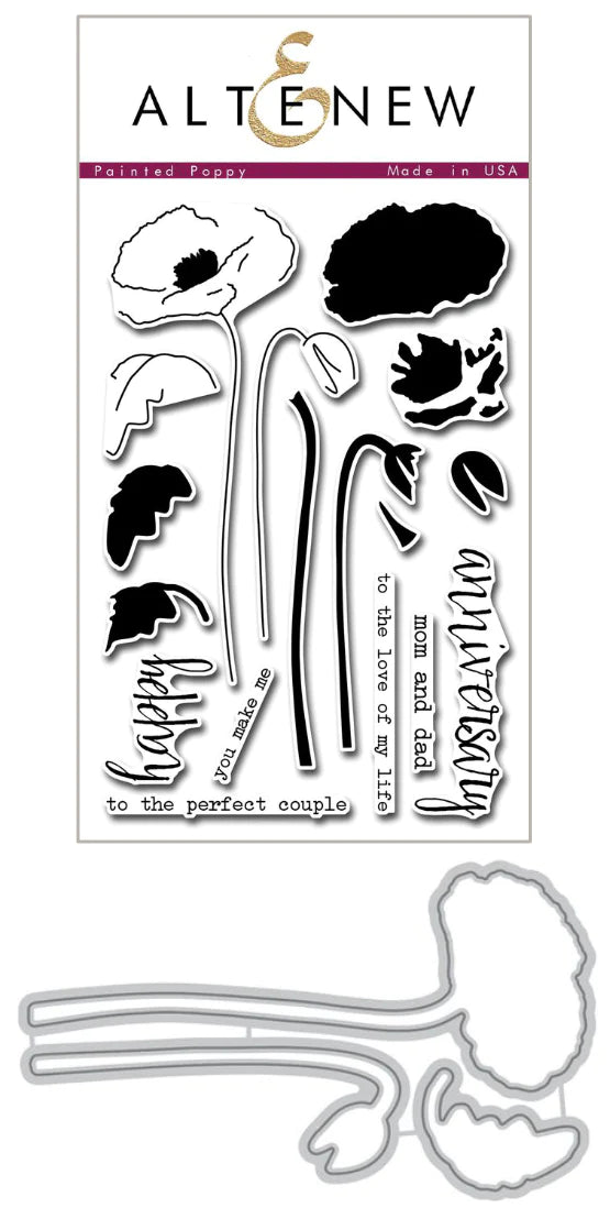 Stamp & Die Bundle Painted Poppy