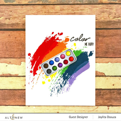 Stamp & Die Bundle Painted Rainbow