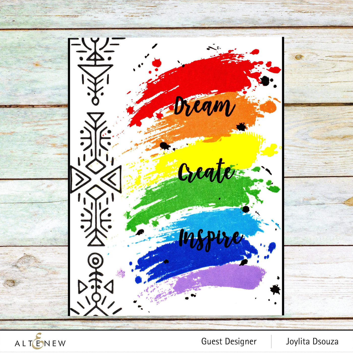 Stamp & Die Bundle Painted Rainbow