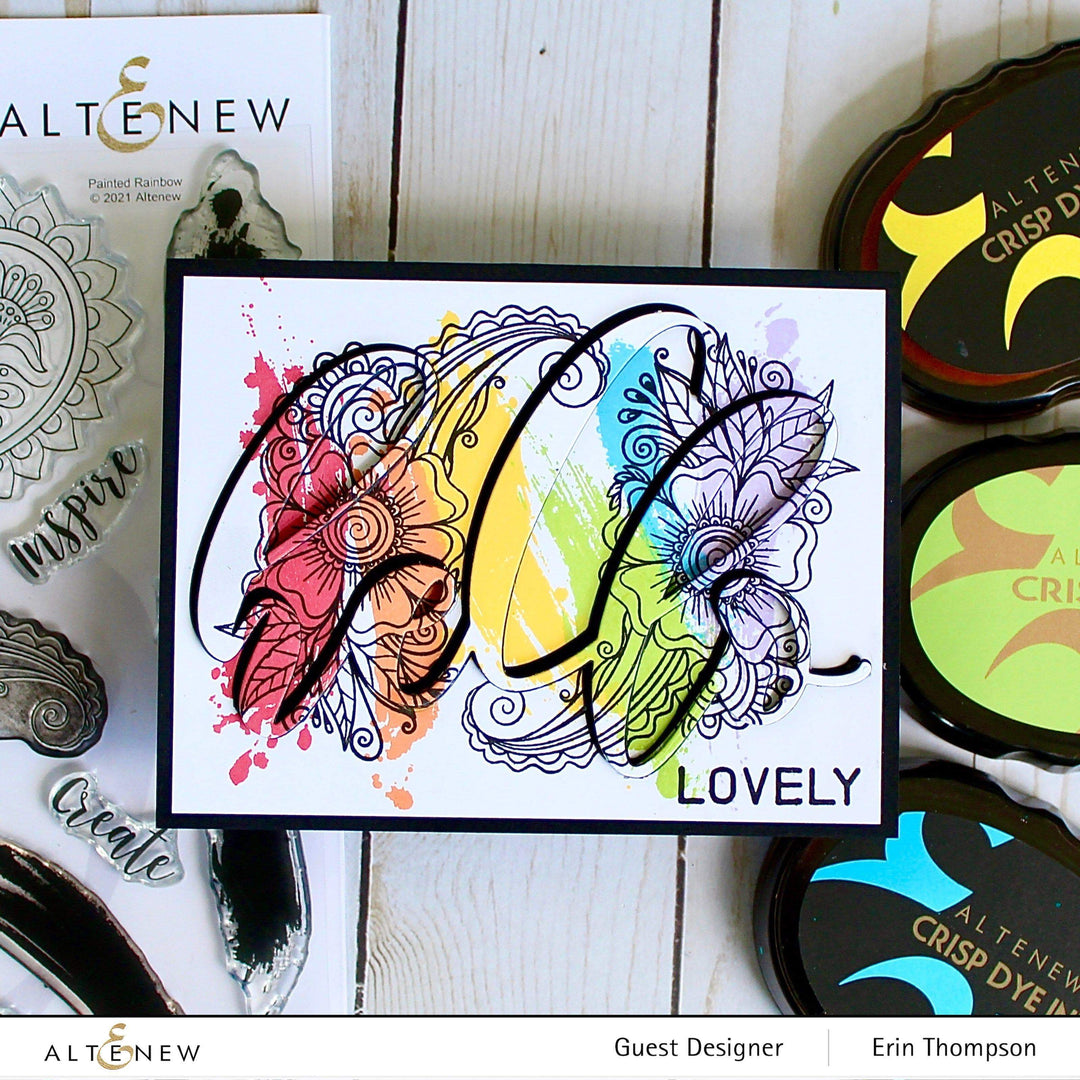 Stamp & Die Bundle Painted Rainbow