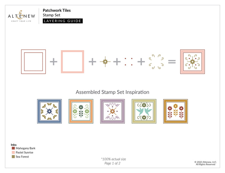 Stamp & Die Bundle Patchwork Tiles