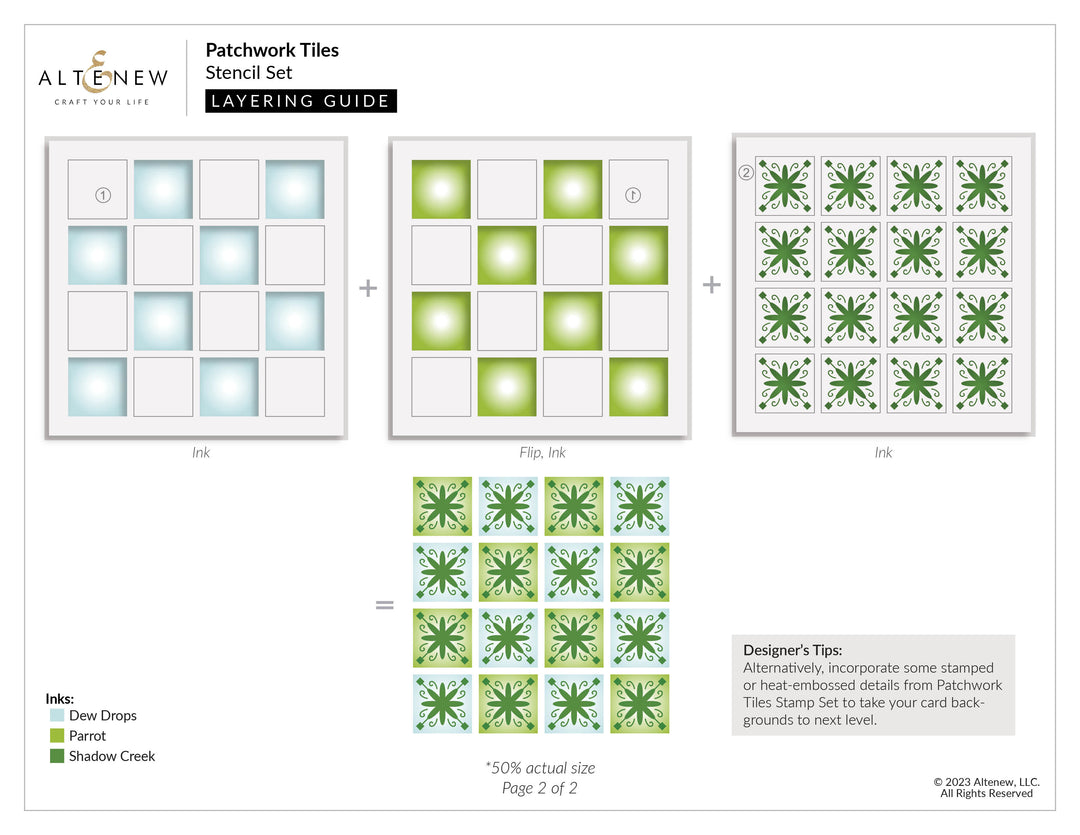 Stamp & Die Bundle Patchwork Tiles