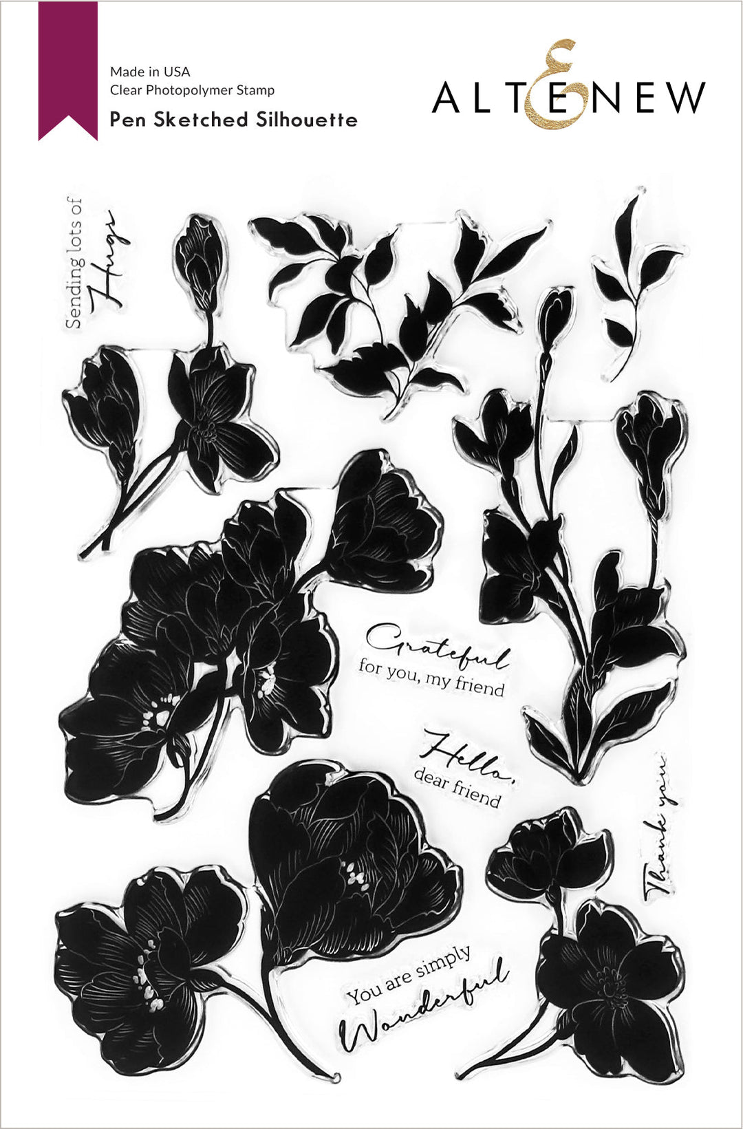 Stamp & Die Bundle Pen Sketched Silhouette