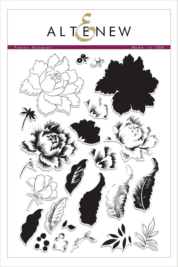 Stamp & Die Bundle Peony Bouquet