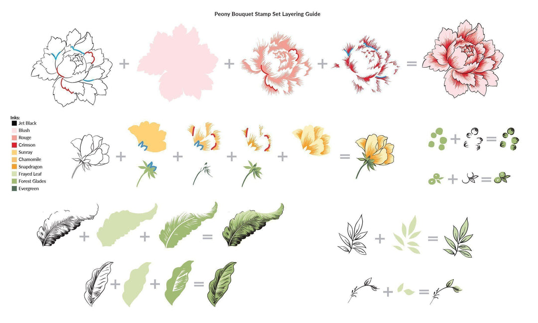 Stamp & Die Bundle Peony Bouquet