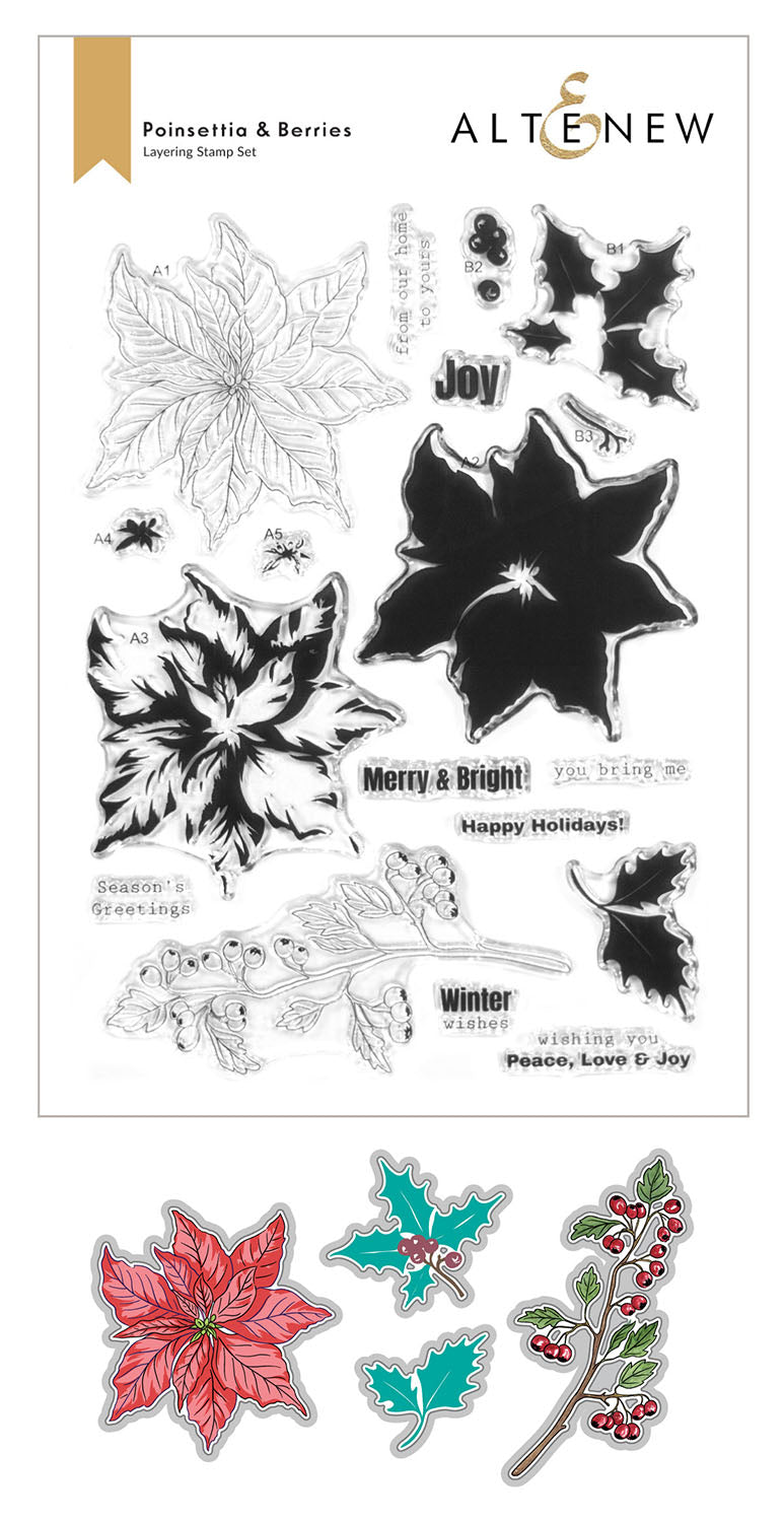 Stamp & Die Bundle Poinsettia & Berries