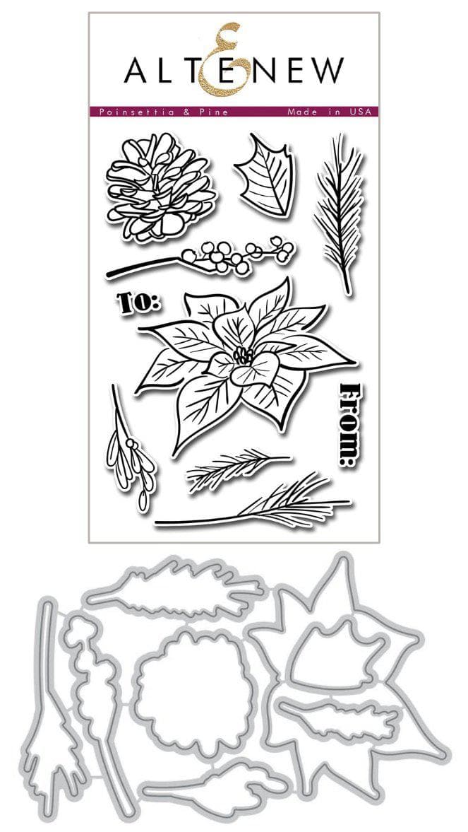 Stamp & Die Bundle Poinsettia & Pine