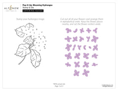 Stamp & Die Bundle Pop-It-Up: Blooming Hydrangea Stamp & Die Set