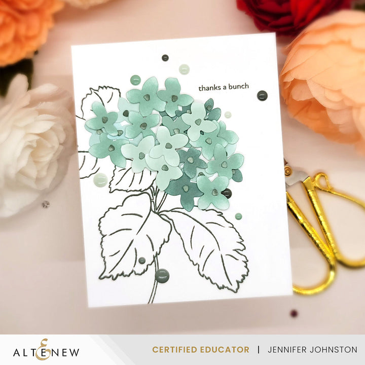 Stamp & Die Bundle Pop-It-Up: Blooming Hydrangea Stamp & Die Set