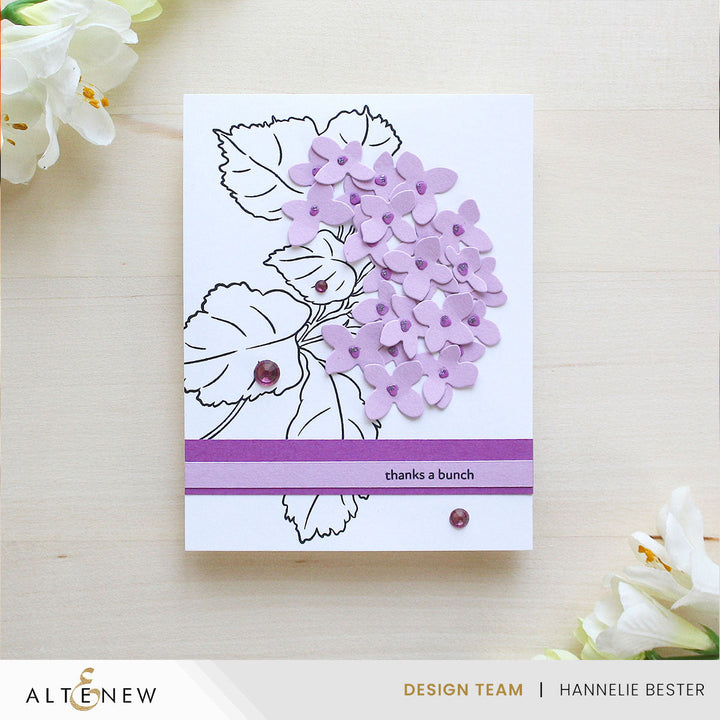 Stamp & Die Bundle Pop-It-Up: Blooming Hydrangea Stamp & Die Set