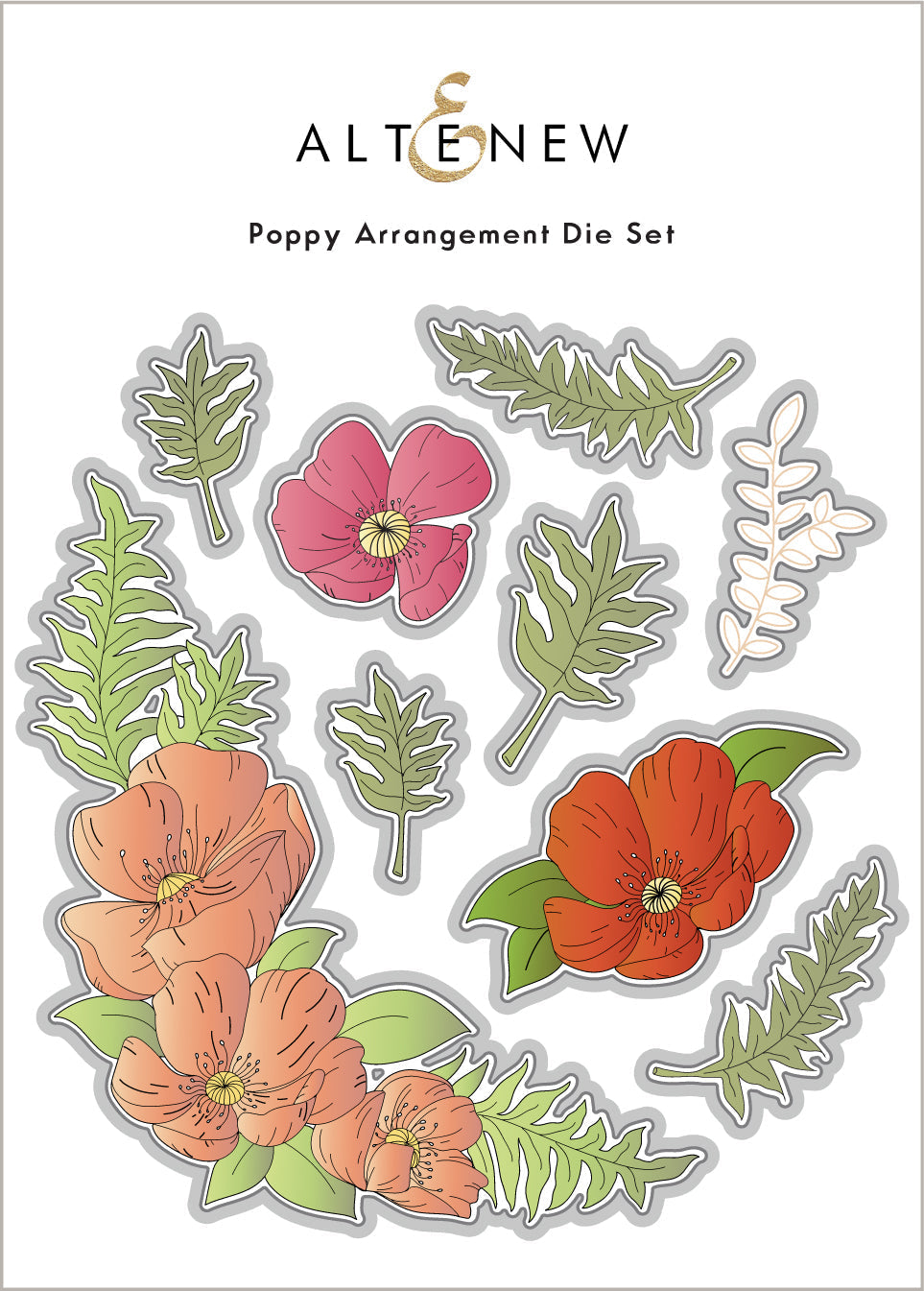 Stamp & Die Bundle Poppy Arrangement Stamp & Die Bundle