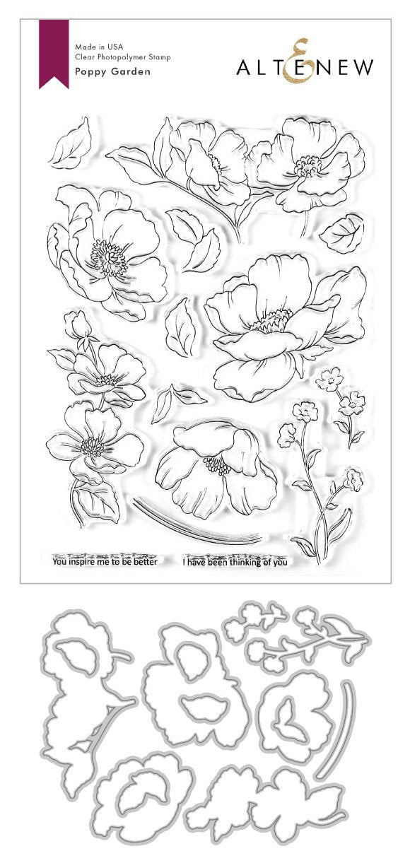 Stamp & Die Bundle Poppy Garden Stamp & Die Bundle