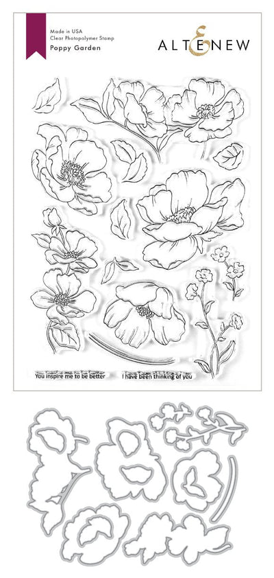 Stamp & Die Bundle Poppy Garden Stamp & Die Bundle