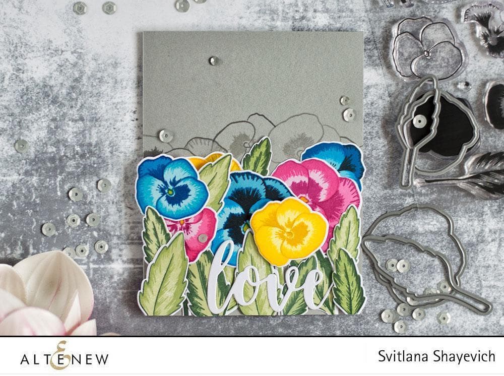 Stamp & Die Bundle Pretty Pansies