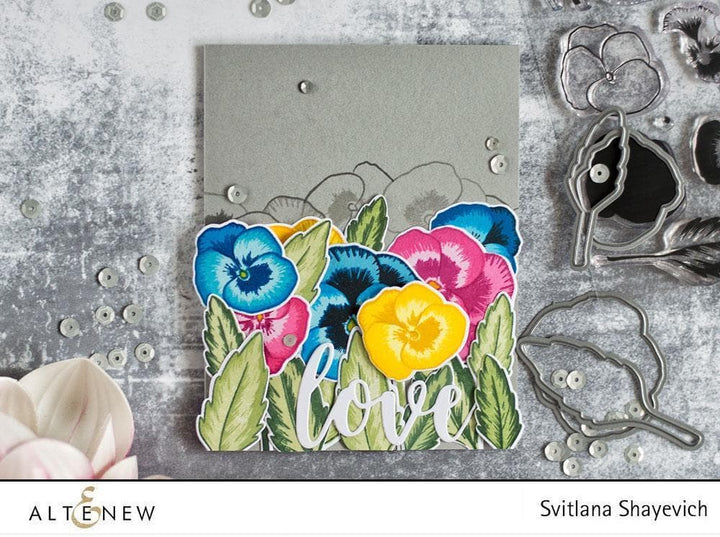 Stamp & Die Bundle Pretty Pansies