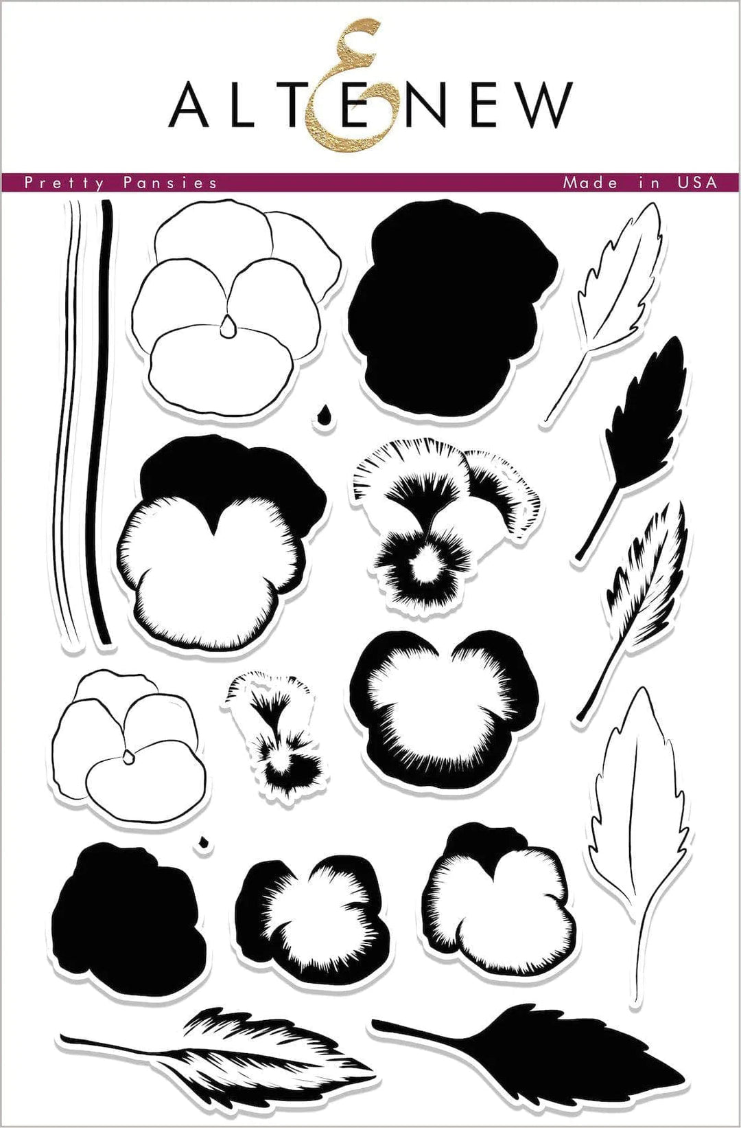 Stamp & Die Bundle Pretty Pansies