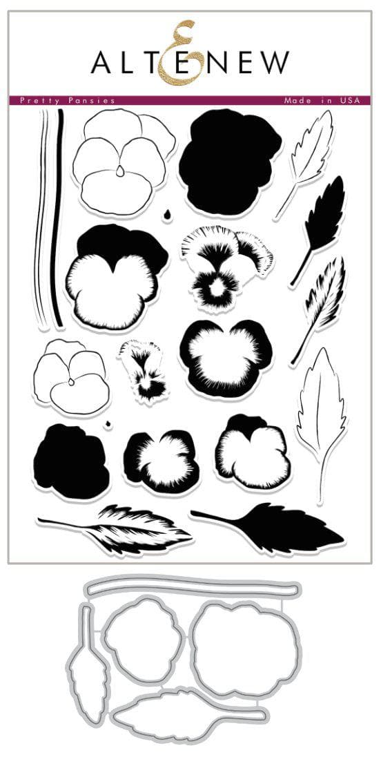 Stamp & Die Bundle Pretty Pansies