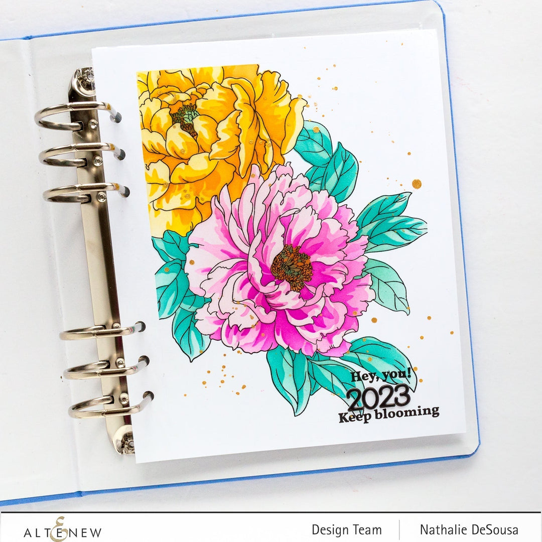 Stamp & Die Bundle Prim Peonies