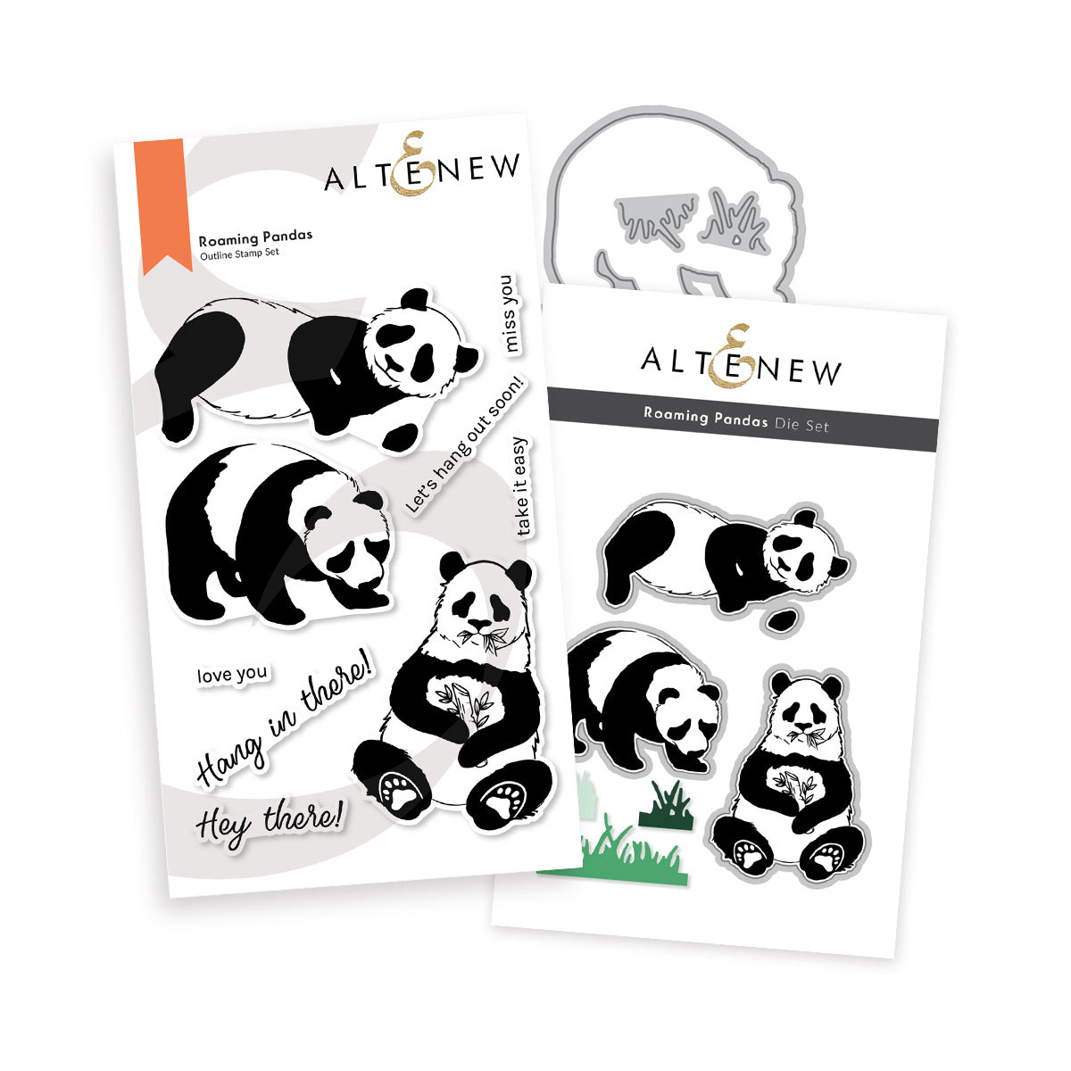 Stamp & Die Bundle Roaming Pandas