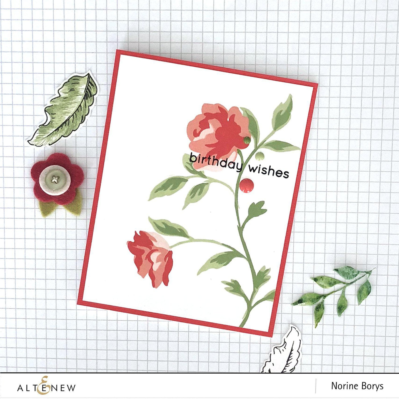 Stamp & Die Bundle Rose Spray