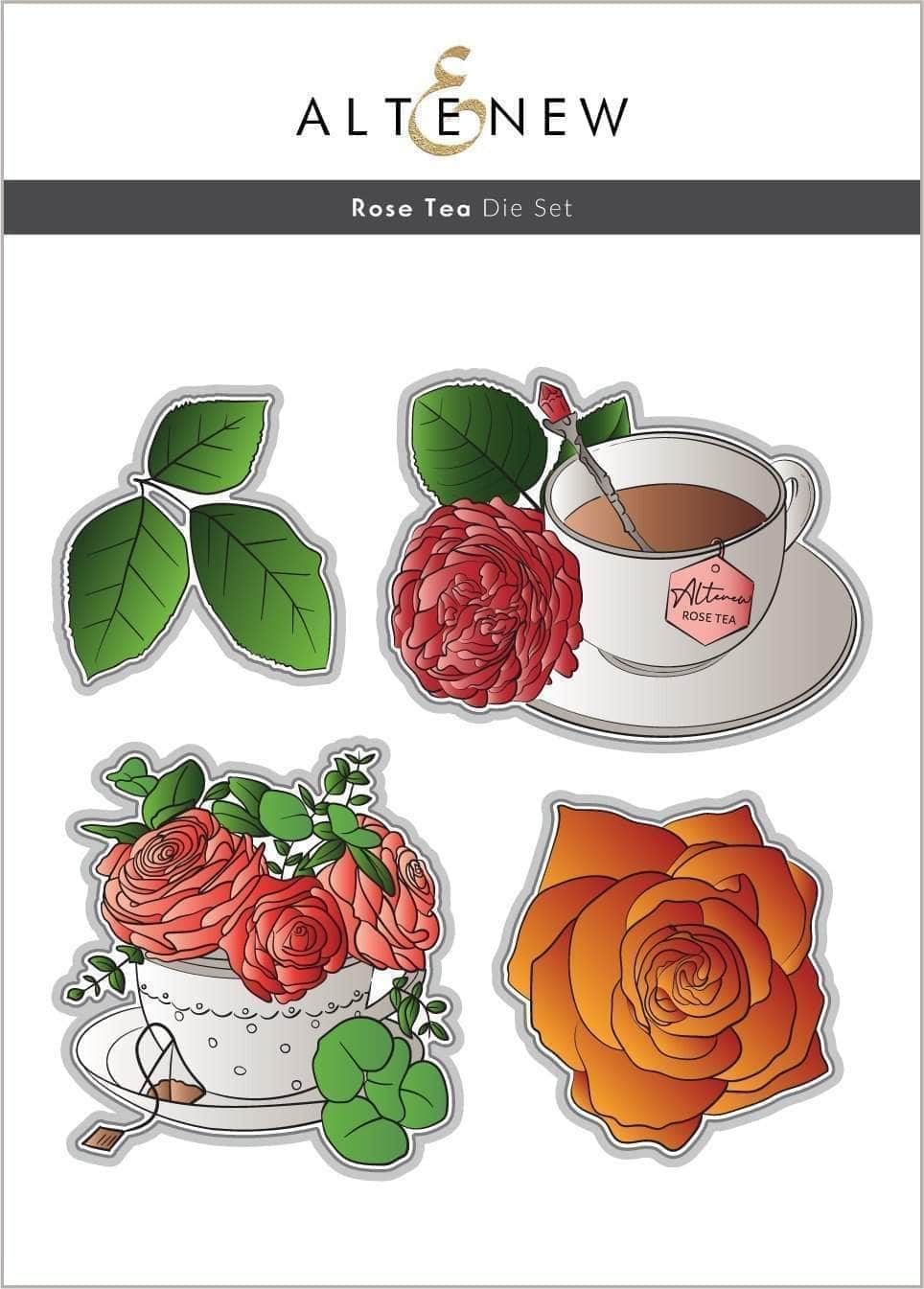 Stamp & Die Bundle Rose Tea