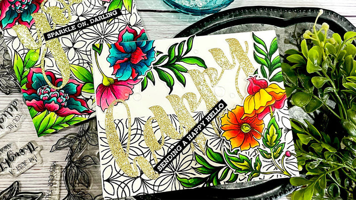 Stamp & Die Bundle Rosy Blooms
