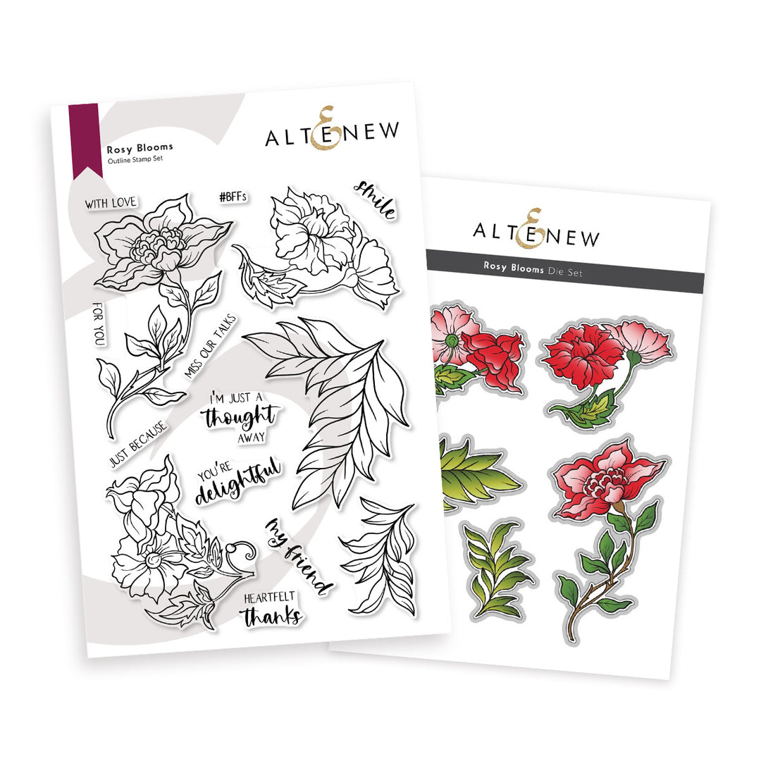 Stamp & Die Bundle Rosy Blooms