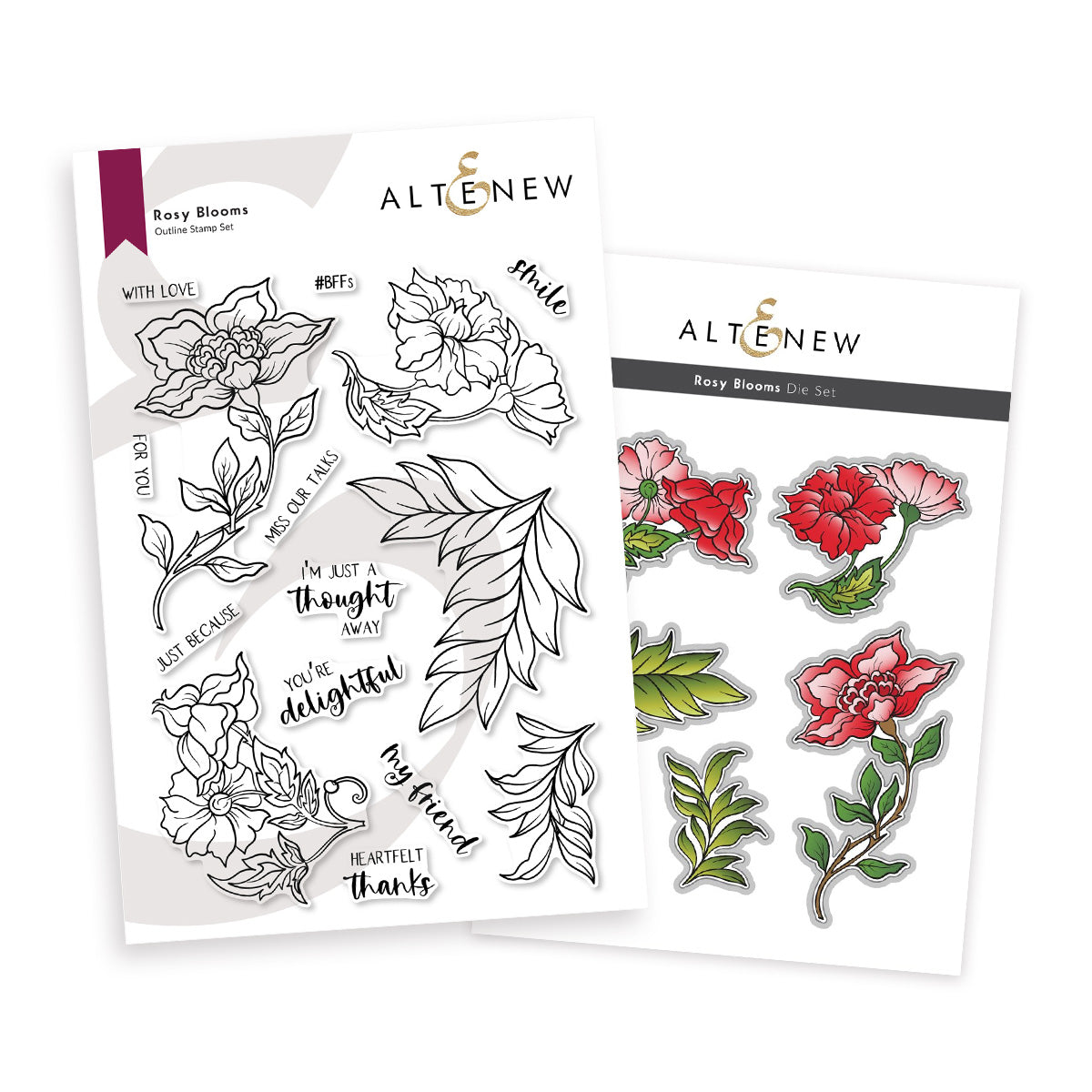 Stamp & Die Bundle Rosy Blooms