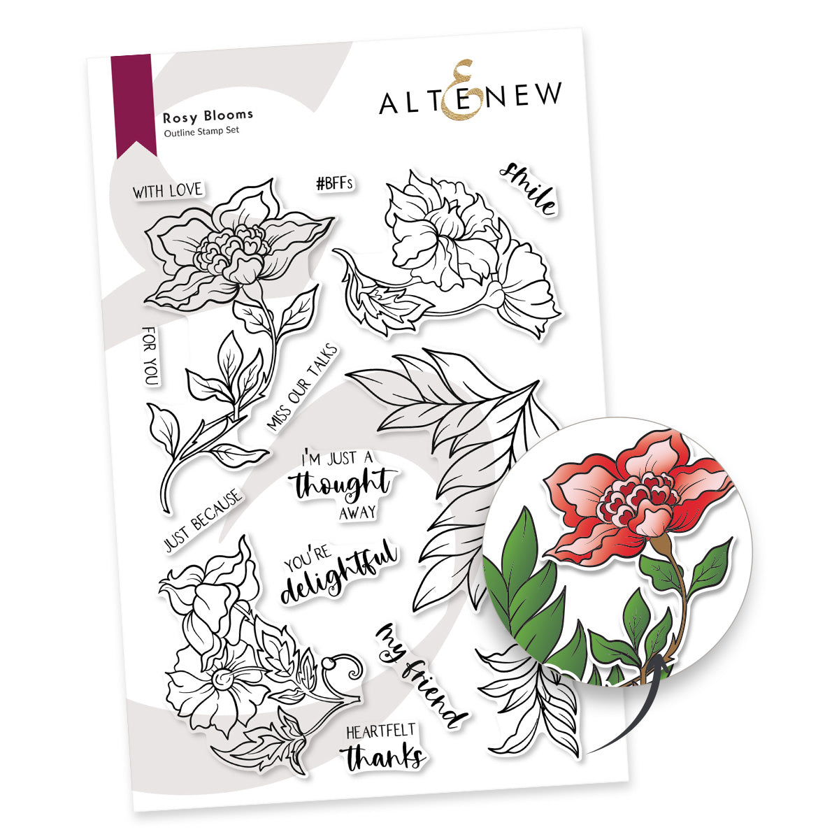 Stamp & Die Bundle Rosy Blooms