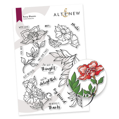 Stamp & Die Bundle Rosy Blooms