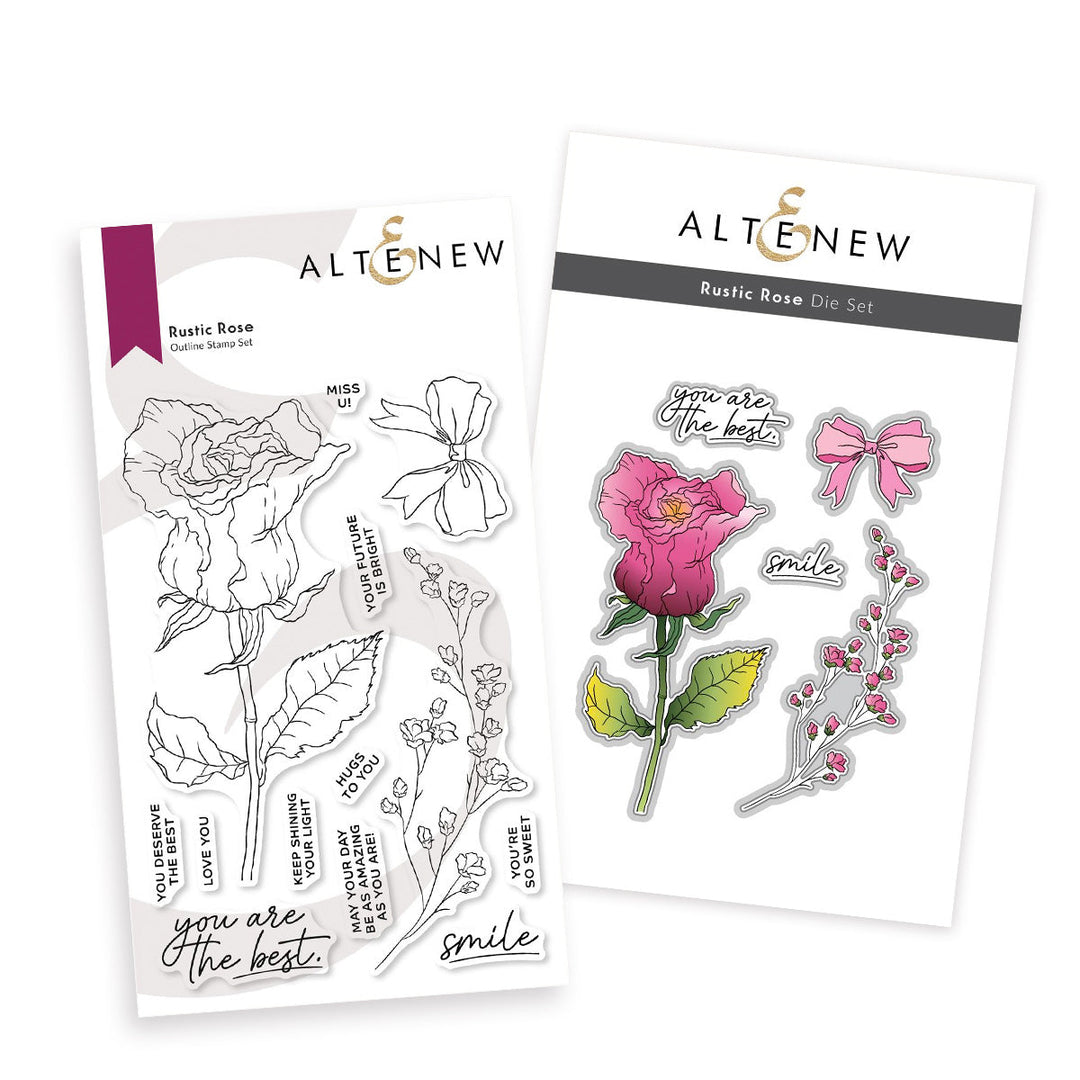 Stamp & Die Bundle Rustic Rose