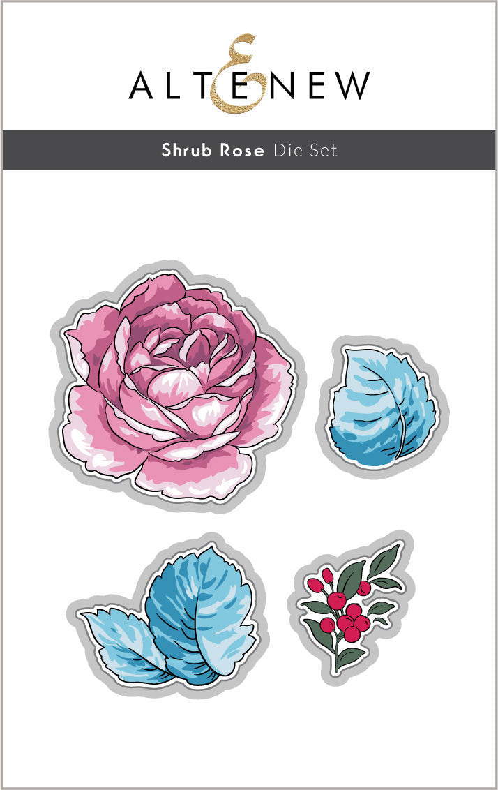 Stamp & Die Bundle Shrub Rose