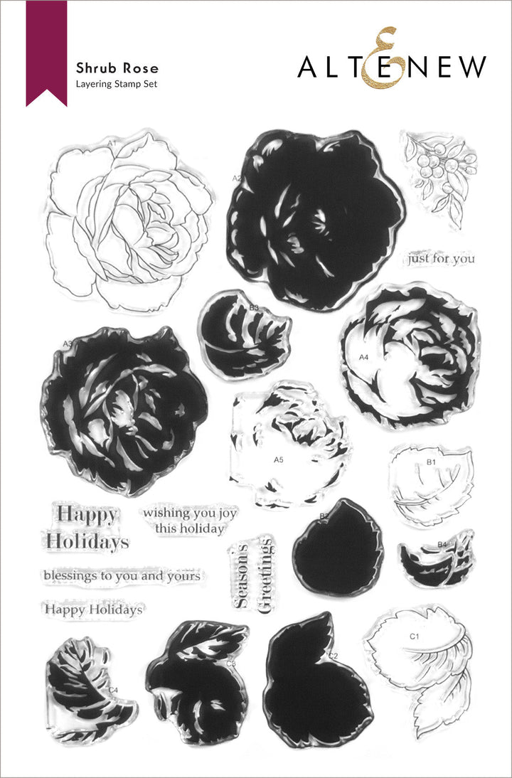 Stamp & Die Bundle Shrub Rose