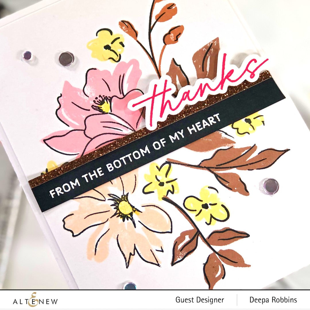 Stamp & Die Bundle Sketched Florals