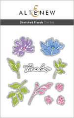 Stamp & Die Bundle Sketched Florals