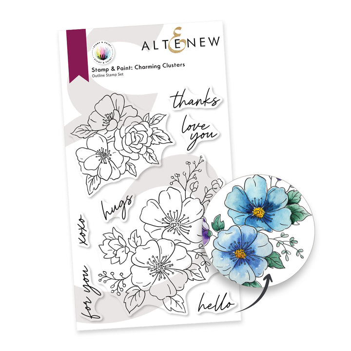 Stamp & Die Bundle Stamp & Paint: Charming Clusters