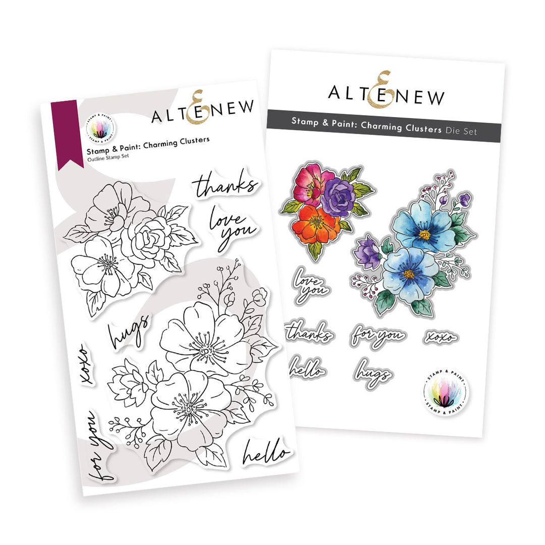 Stamp & Die Bundle Stamp & Paint: Charming Clusters