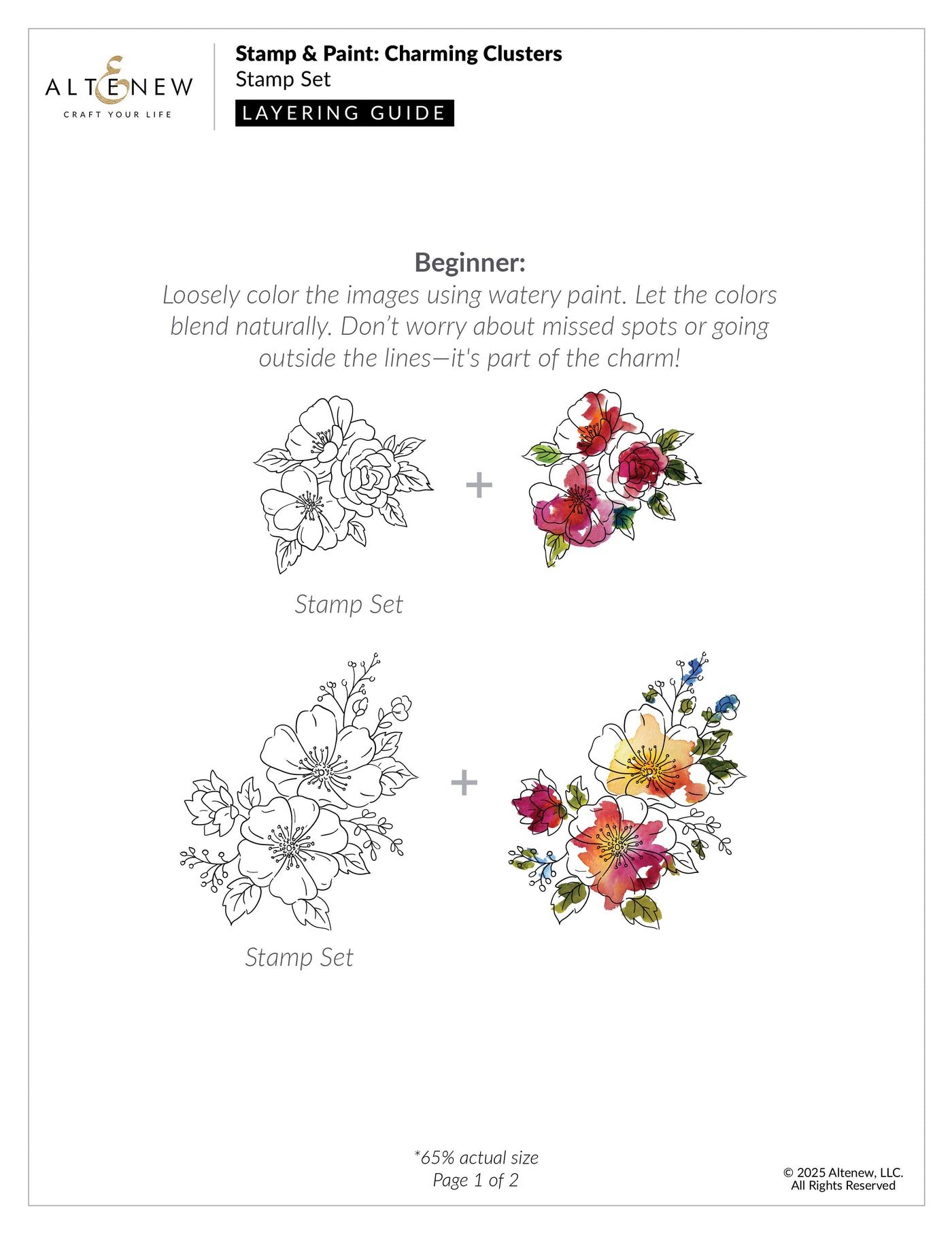 Stamp & Die Bundle Stamp & Paint: Charming Clusters